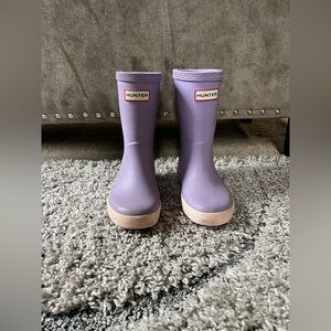 Hunter kids rain boot classic lavender mist salt pink